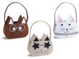 Bolso de tela decorado 