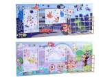 Cadre en bois pour enfant 2 porte-photos et 1 porte-objets