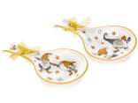 Ceramic spoon rest with 