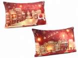 Coussin rembourré de Noël amovible avec lumières LED
