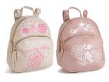 Faux leather backpack with 