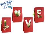 Flower basket written LOVE in semi-water repellent paper