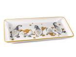Glossy ceramic plate with 