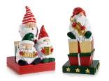 Gnome candle holder in colored and golden resin