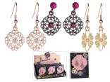 Paire de boucles d'oreilles en métal 
