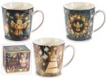 Porcelain cup with Christmas decorations 