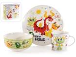 Porcelain plate, cup and bowl set 