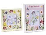 Set of 2 wooden photo frames with 