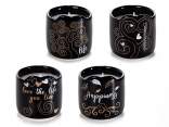 Tree of life ceramic candle in real gold