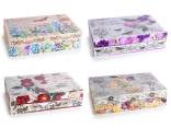 Wooden tea box with 6 compartments 