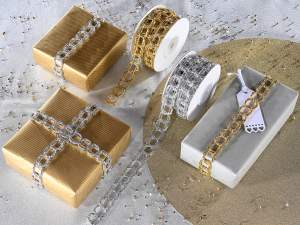 Wholesaler gold silver chain ribbons