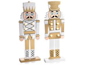 Wood decorations with lights