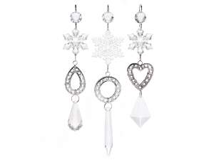 Glass decorations to hang