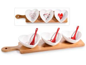 wholesale valentine's day aperitif tray set