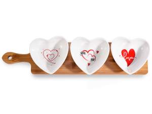 wholesale valentine's day aperitif tray set