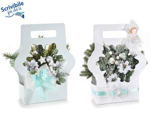 Artificial Christmas garlands and flowers