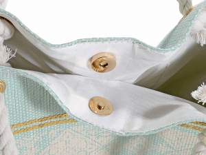 wholesale bag pochette raffia pencil case