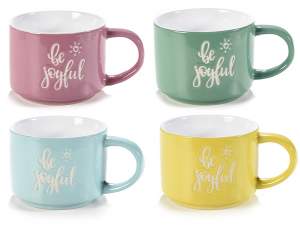 Wholesalers colored ceramic mugs
