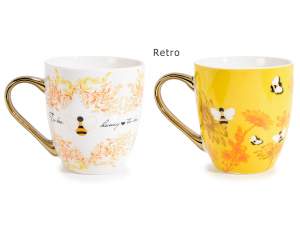 Wholesale porcelain honey bees cup