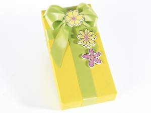 Fleurs bois de gros glitter adhesif