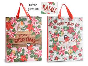 Mayorista de bolsas de papel para regalos de Navid