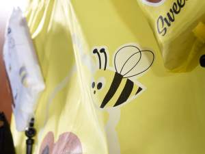 Al por mayor bolsa de compras con cierre de oso