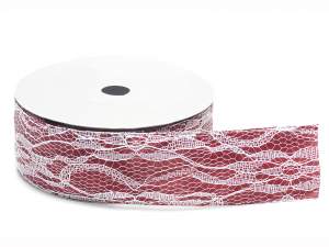 Wholesale bordeaux satin ribbon