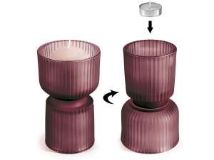 Vente en gros bougeoir en verre vase tasse