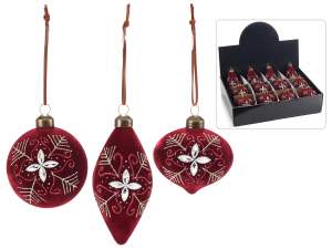 Wholesale velvet christmas balls