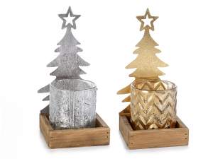 Wholesale christmas tree candle holders