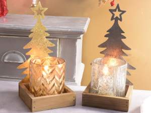 Wholesale christmas tree candle holders