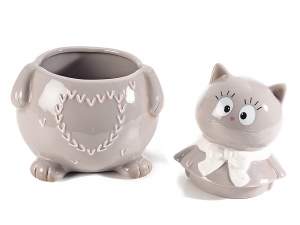 Wholesale ceramic cat jar