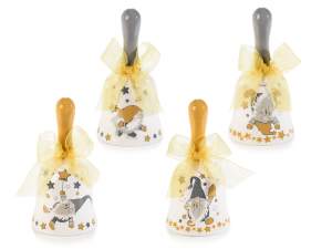 Christmas bells wholesaler with gnome decoration