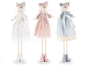 Gros chats en tissu décorations de fenêtre printem