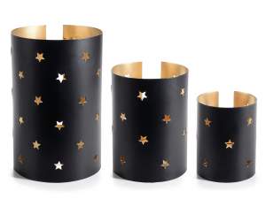 Christmas candles and candle holders