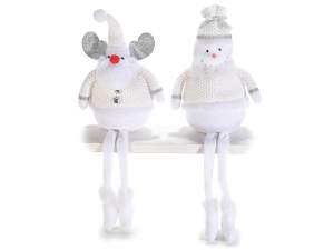 Wholesale white glitter christmas character