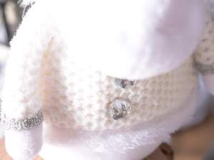 Wholesale white glitter christmas character