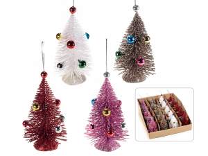 Christmas tree glitter decorations wholesaler