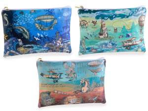 wholesaler pochette pencil case ocean boats