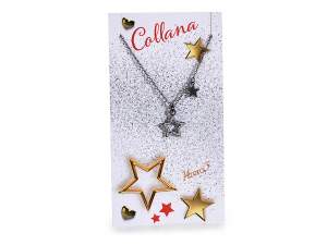 Coliere tip choker cu inimă și stea, en-gros