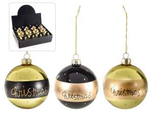 Wholesale colored glass Christmas balls