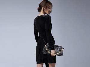 Wholesale curled leatherette bag