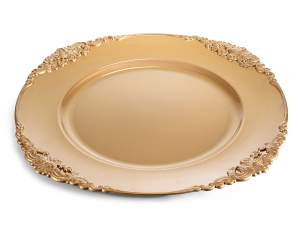 Wholesale Christmas gold decorated placemats