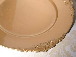 Wholesale Christmas gold decorated placemats