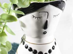 Woman face vase wholesale