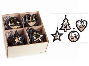 Wholesale wooden tree decorations