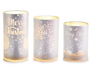 Vente en gros Lampes cylindriques Joyeux Noël
