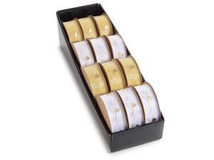 wholesale golden organza ribbons