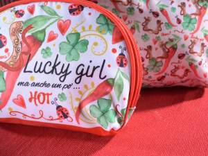 wholesale clutch bag pencil case lucky charm