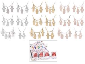 Wholesalers family pendant choker necklace